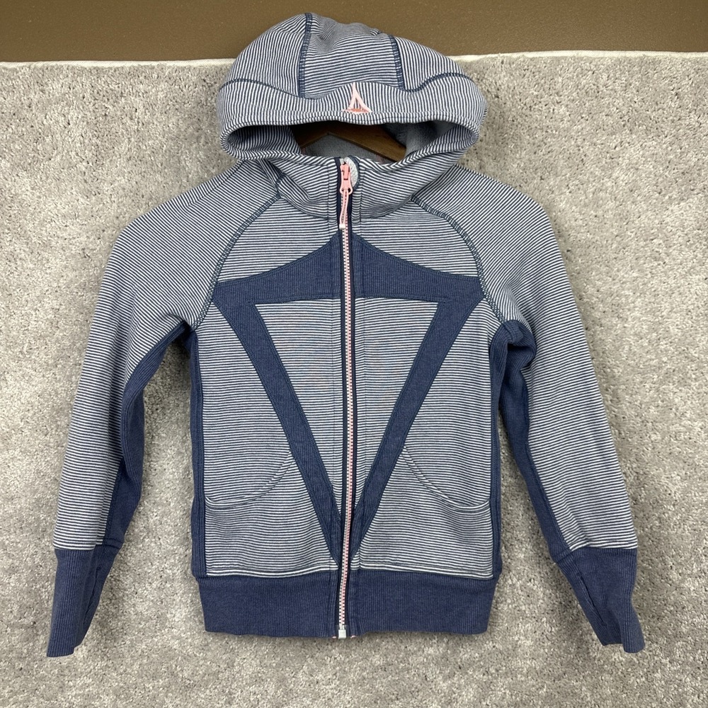 IVIVVA‎ Lululemon Blue Good In The Hood Scuba Hoodie Girl's Size 6